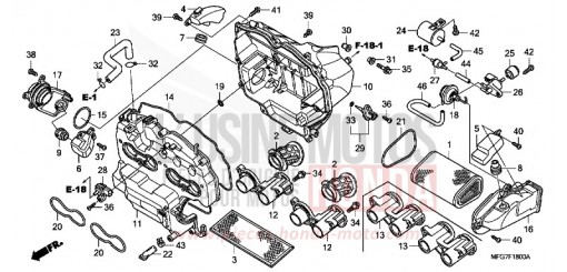 AIR CLEANER CB600FA9 de 2009